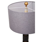 Caldera Grey Fabric Shade Table Lamp