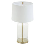 Talia White Fabric Shade Table Lamp