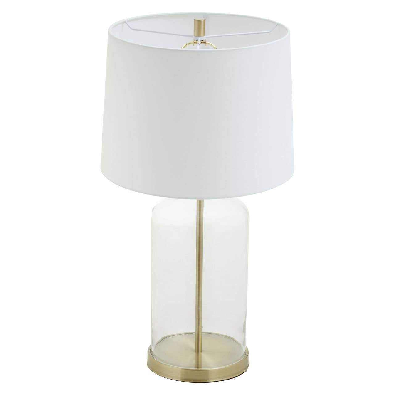 Talia White Fabric Shade Table Lamp