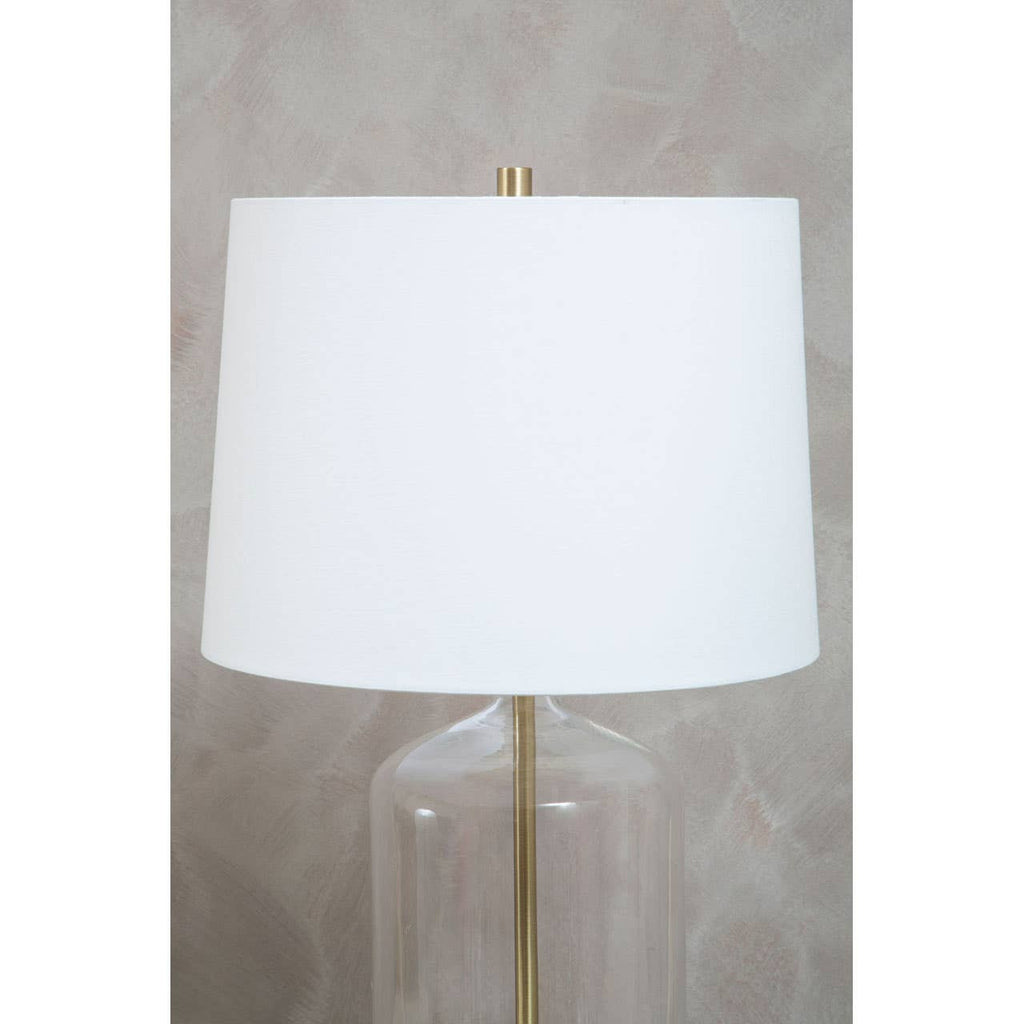 Talia White Fabric Shade Table Lamp