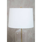 Talia White Fabric Shade Table Lamp
