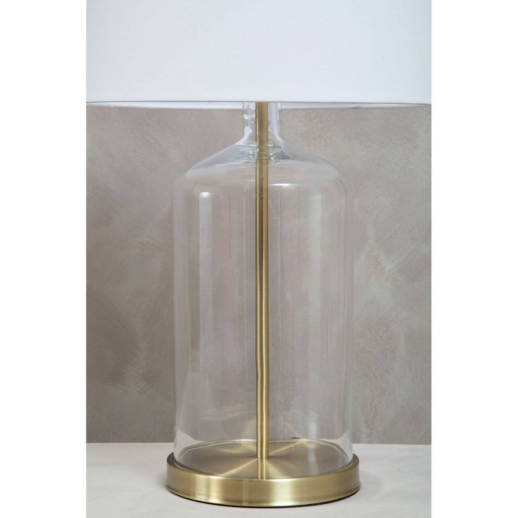 Talia White Fabric Shade Table Lamp