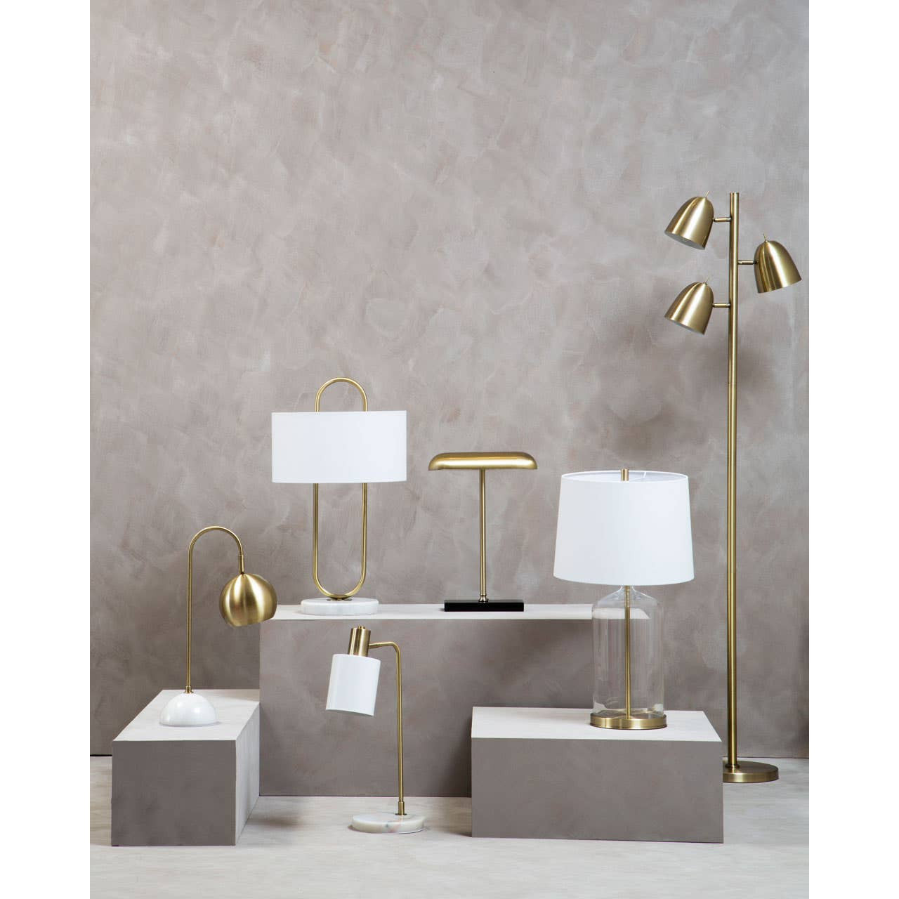 Halley Brass Finish Desk Lamp
