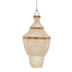 Coral Natural White and Amber Shell Pendant Shade