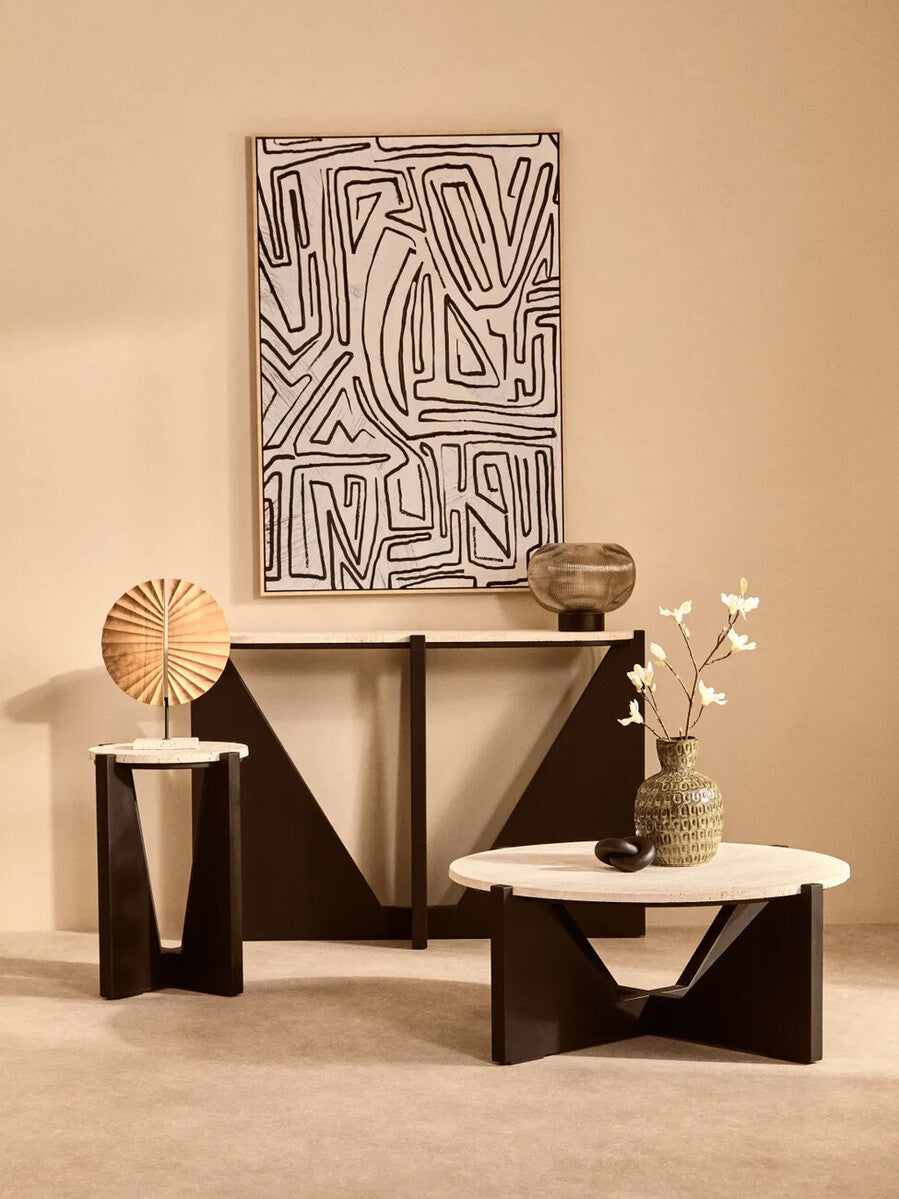 Delphine Large Ribbed Smoked Glass Table Lamp