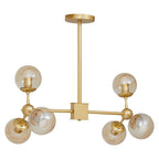 Suri Gold Finish 6 Arm Statement Pendant Light