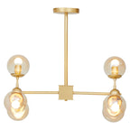 Suri Gold Finish 6 Arm Statement Pendant Light