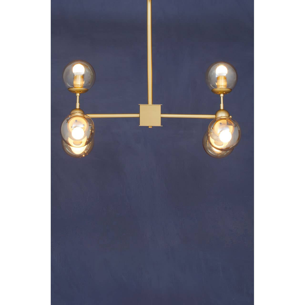 Suri Gold Finish 6 Arm Statement Pendant Light