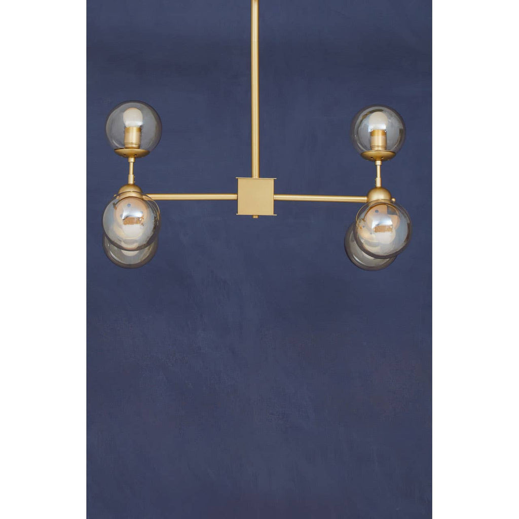 Suri Gold Finish 6 Arm Statement Pendant Light