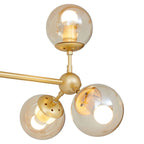 Suri Gold Finish 6 Arm Statement Pendant Light