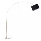 Atticus Satin Nickel Finish Metal Floor Lamp