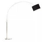 Atticus Satin Nickel Finish Metal Floor Lamp