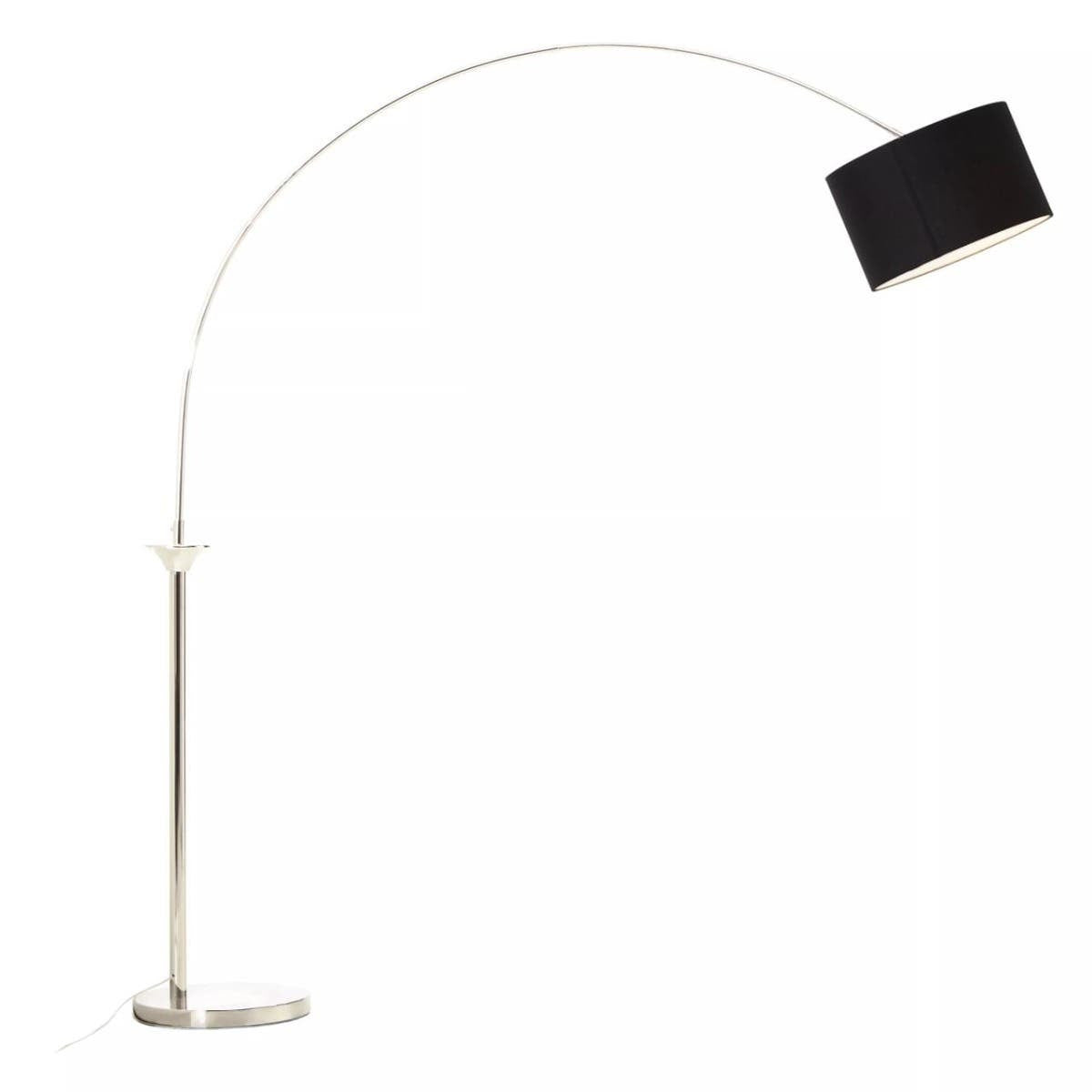 Atticus Satin Nickel Finish Metal Floor Lamp