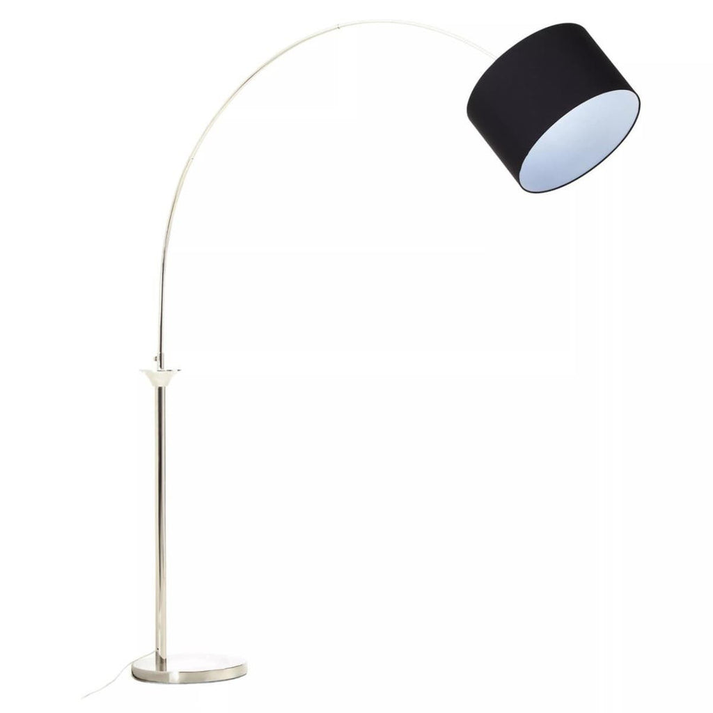 Atticus Satin Nickel Finish Metal Floor Lamp