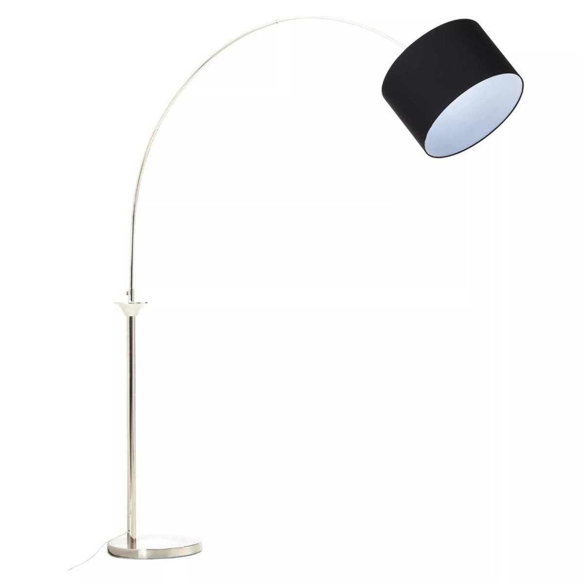 Atticus Satin Nickel Finish Metal Floor Lamp