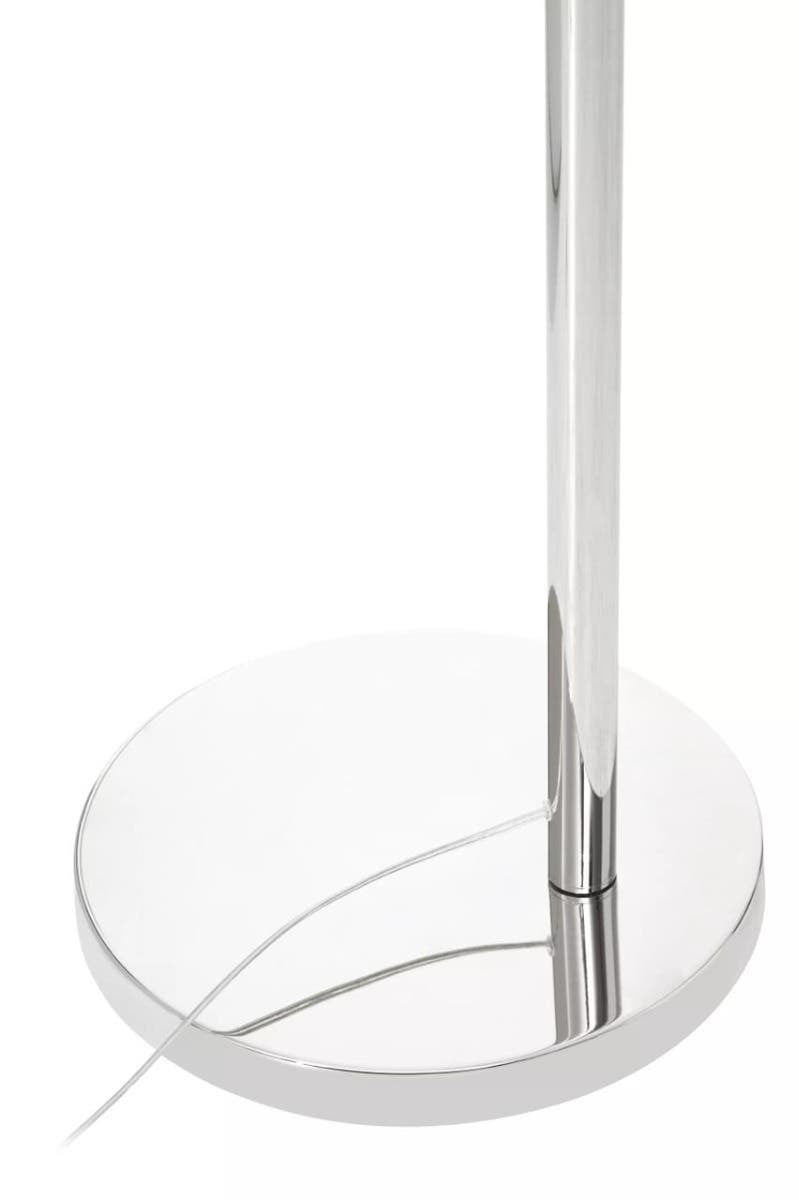 Atticus Satin Nickel Finish Metal Floor Lamp