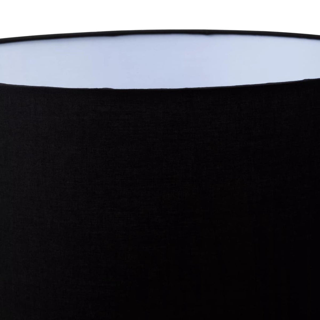 Noa Black Snake Leather Effect Table Lamp with Chrome Base