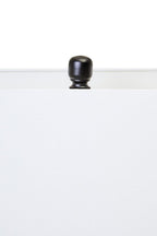 Selene Clear Glass Table Lamp With Matte Black Base