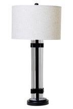 Soren Matte Black and Ivory Table Lamp