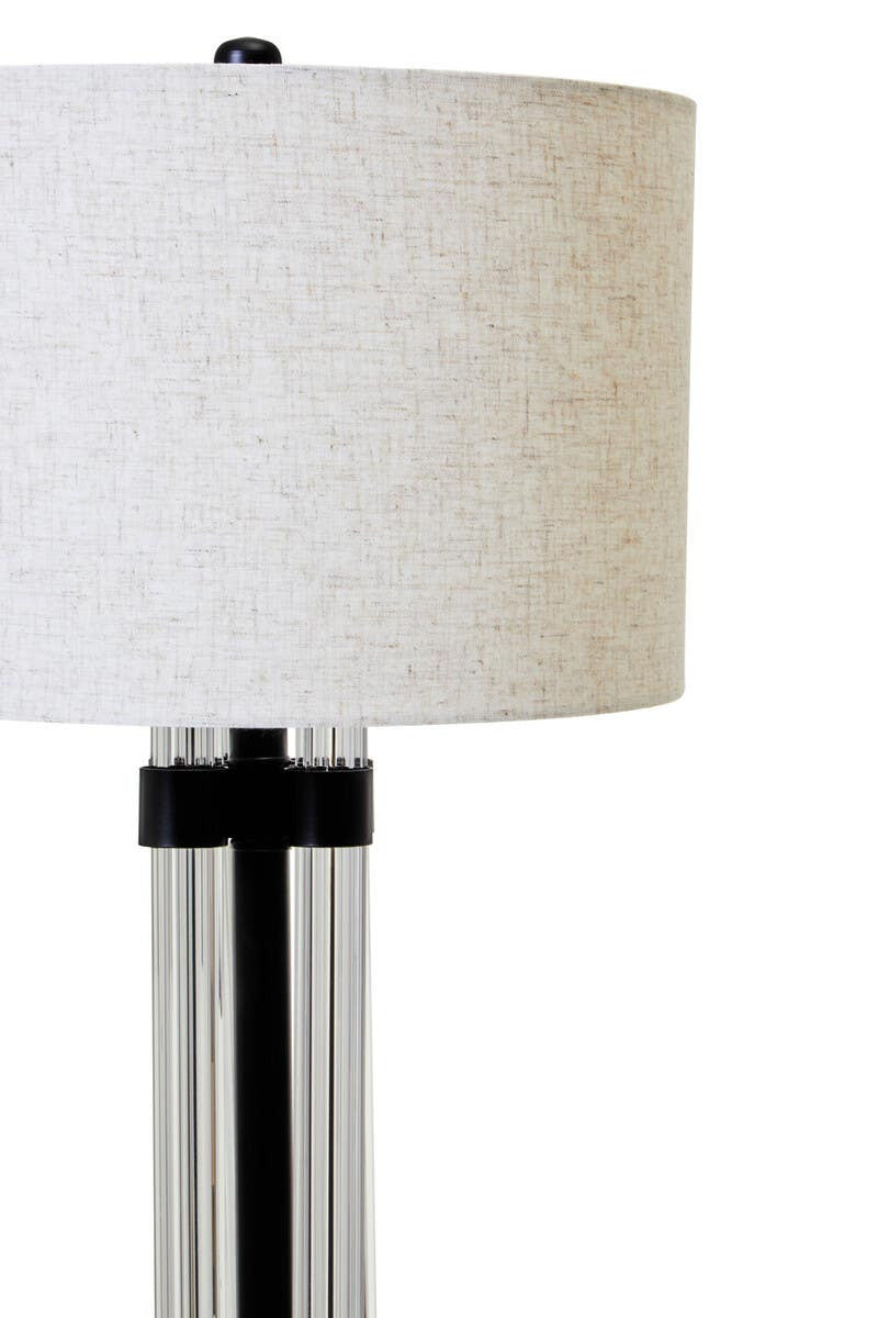 Soren Matte Black and Ivory Table Lamp