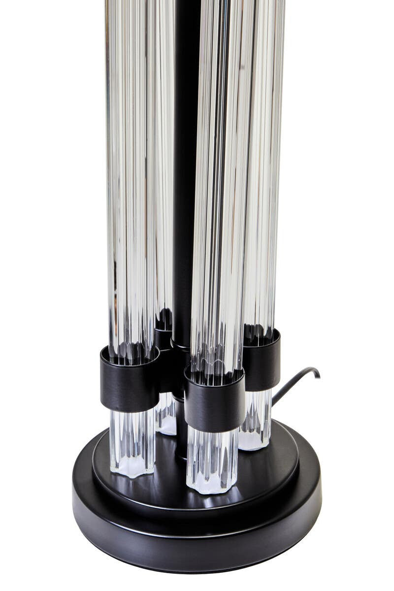 Soren Matte Black and Ivory Table Lamp