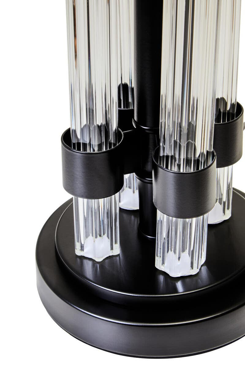 Soren Matte Black and Ivory Table Lamp