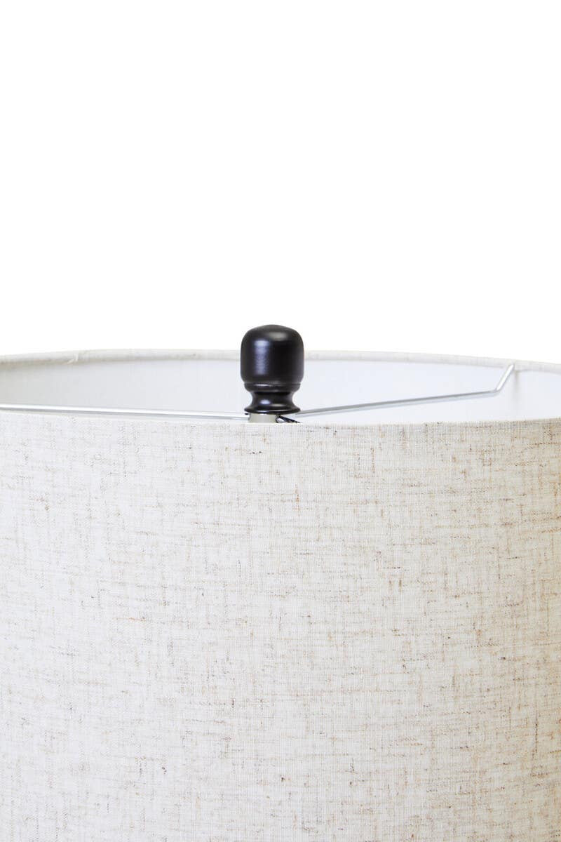 Soren Matte Black and Ivory Table Lamp