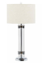 Soren Matte Silver and Ivory Table Lamp