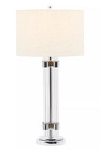 Soren Matte Silver and Ivory Table Lamp