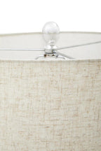 Soren Matte Silver and Ivory Table Lamp