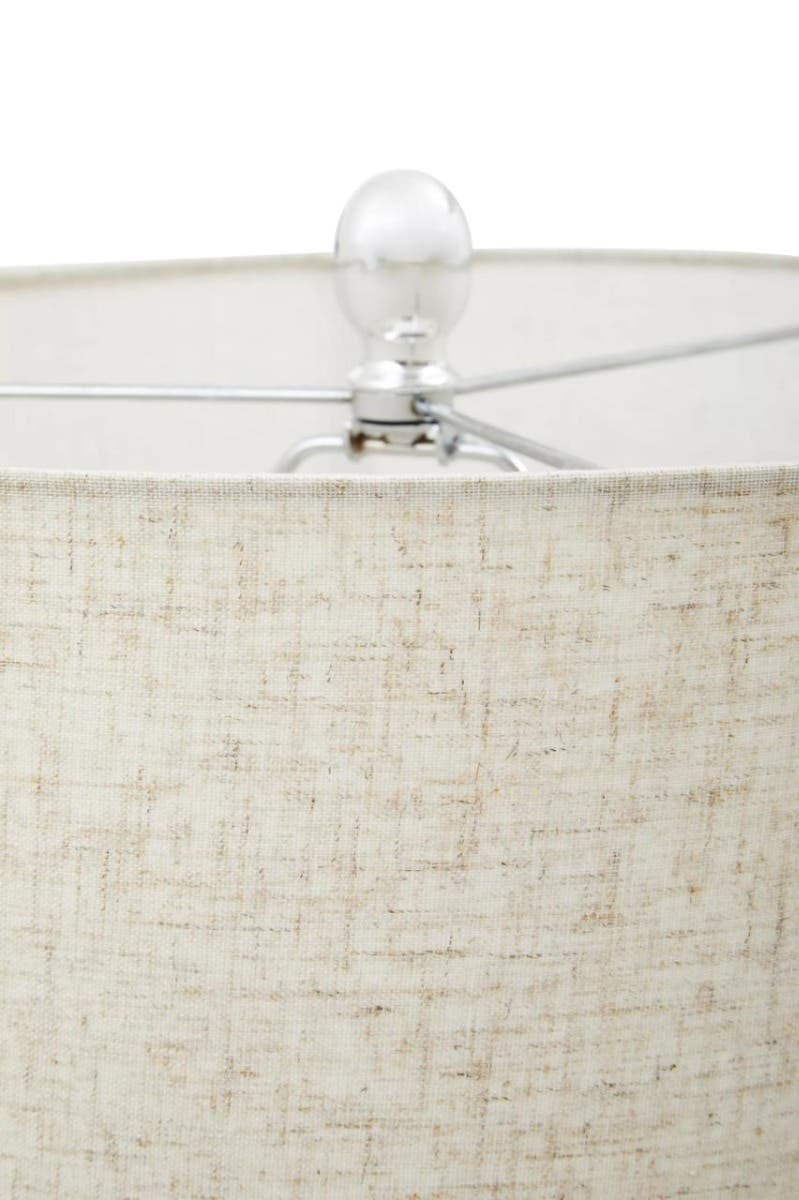 Soren Matte Silver and Ivory Table Lamp