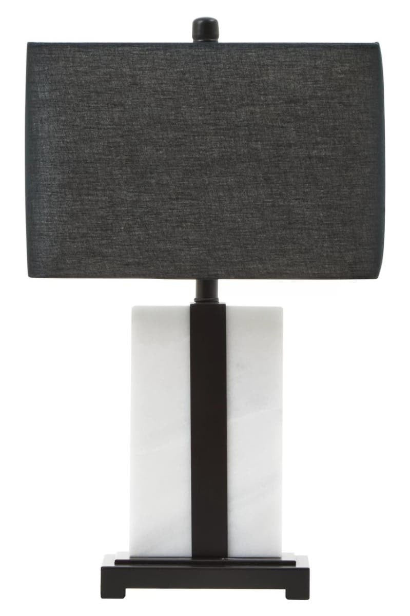 Margaux Black and White Marble Table Lamp