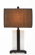 Margaux Black and White Marble Table Lamp
