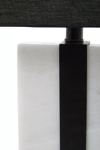 Margaux Black and White Marble Table Lamp