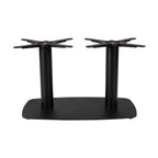 Boston Coffee Height Table Base Large Rectangular Radius Edges Black Side