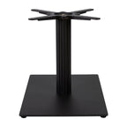 Boston Coffee Height Table Base Small Rectangular Fluted Black Side