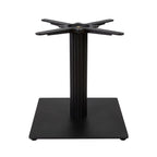 Boston Coffee Height Table Base Small Square Fluted Black Side