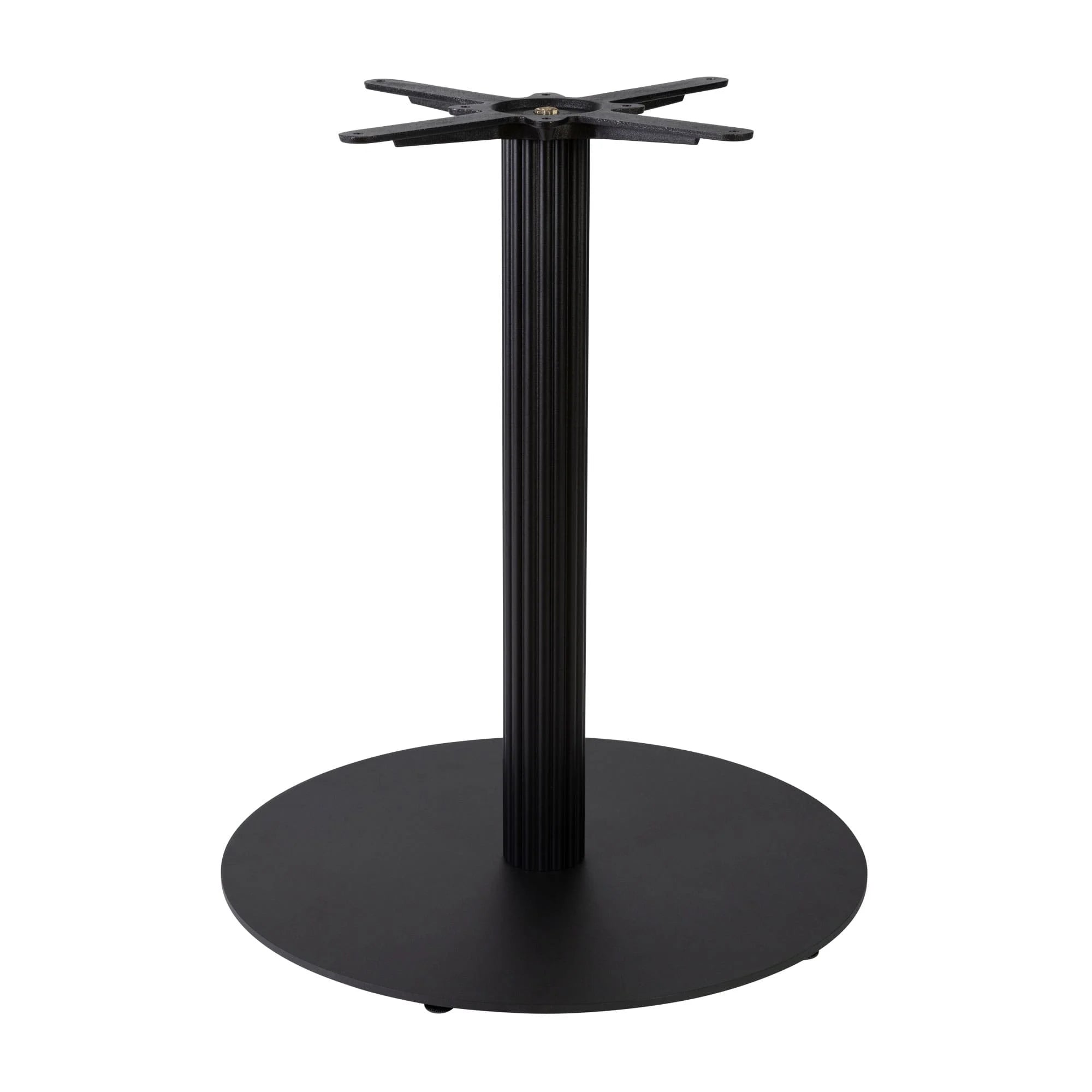 Boston Dining Height Table Base Large Round Fluted Black