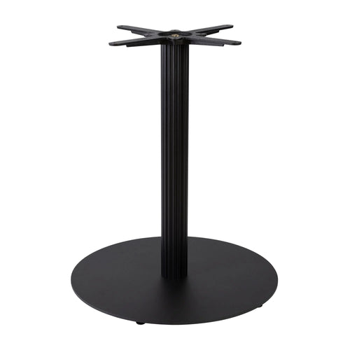 Boston Dining Height Table Base Large Round Fluted Black