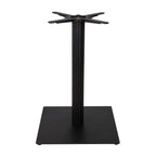 Boston Dining Height Table Base Large Square Fluted Black Side