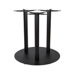 Boston Mid Height Table Base Extra Large Fluted Round Black