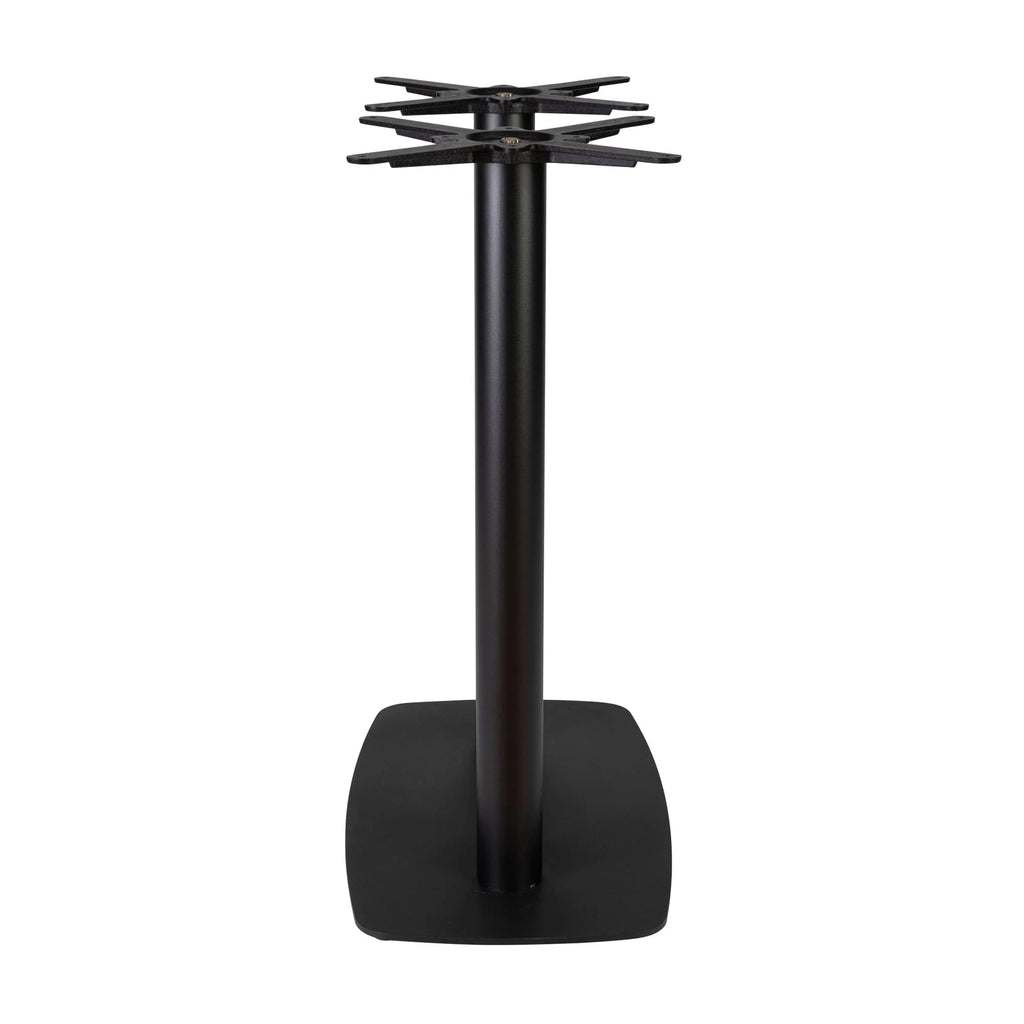 Boston Mid Height Table Base Large Rectangular Radius Edges Black Side