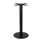 Boston Mid Height Table Base Small Round Fluted Black