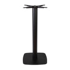 Boston Mid Height Table Base Small Square Radius Edges Black Side