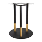 Boston Poseur Height Table Base Extra Large Round Black and Gold