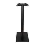 Boston Poseur Height Table Base Large Rectangular Fluted Black Side