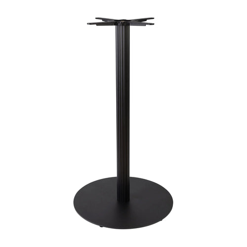 Boston Poseur Height Table Base Large Round Fluted Black