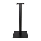 Boston Poseur Height Table Base Large Square Fluted Black Side