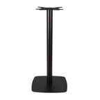 Boston Poseur Height Table Base Large Square Radius Edges Black Side