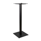 Boston Poseur Height Table Base Small Square Fluted Black